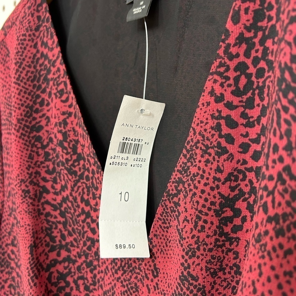 Ann Taylor Python Print Blouse - Picture 2 of 5